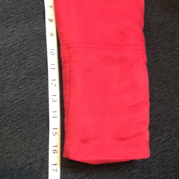 Nygard Red Zipper Front Soft Faux Suede Jacket w/Front Pockets and Wide Lapel-12 - Picture 15 of 16